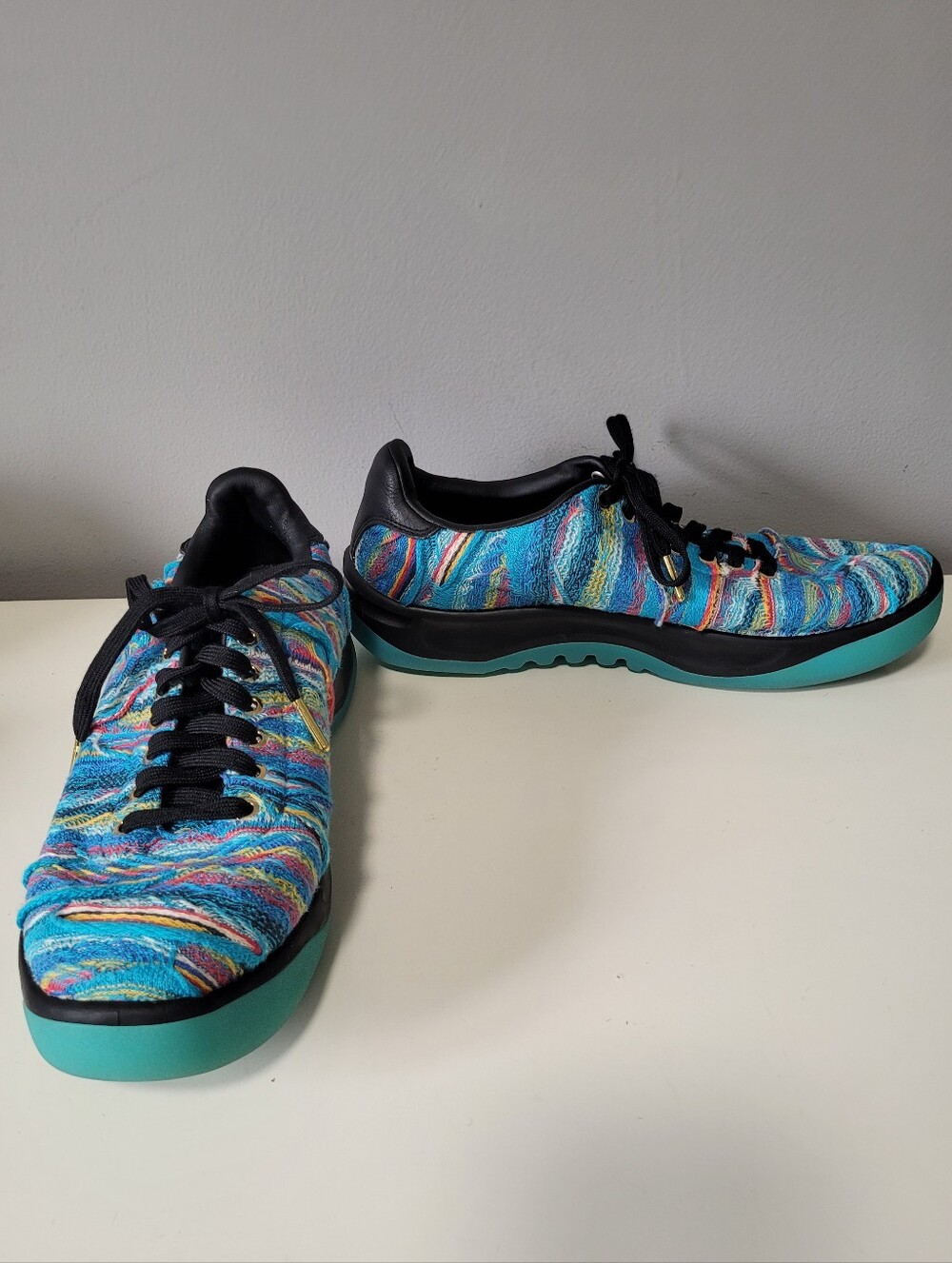 Puma X COOGI California Blue Atoll Knit Sneakers, Limited Edition, Size 9.5